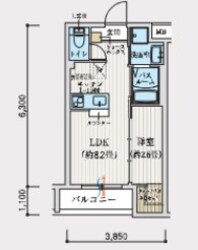 リアコート上新庄の物件間取画像